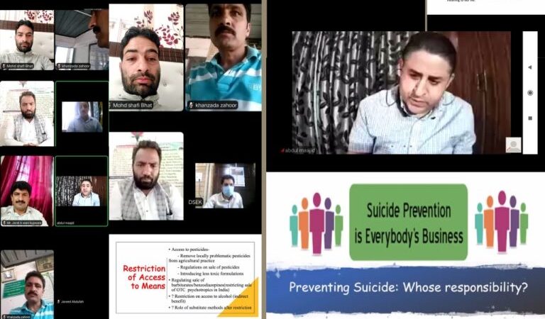 ##  Kashmir’s Directorate of School Education deliberates on suicide prevention during webinar ##