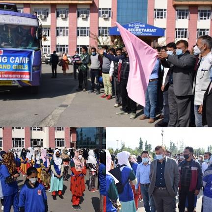 J&K: Kulgam District Development Commissioner flags-off 60 girls on trekking expedition