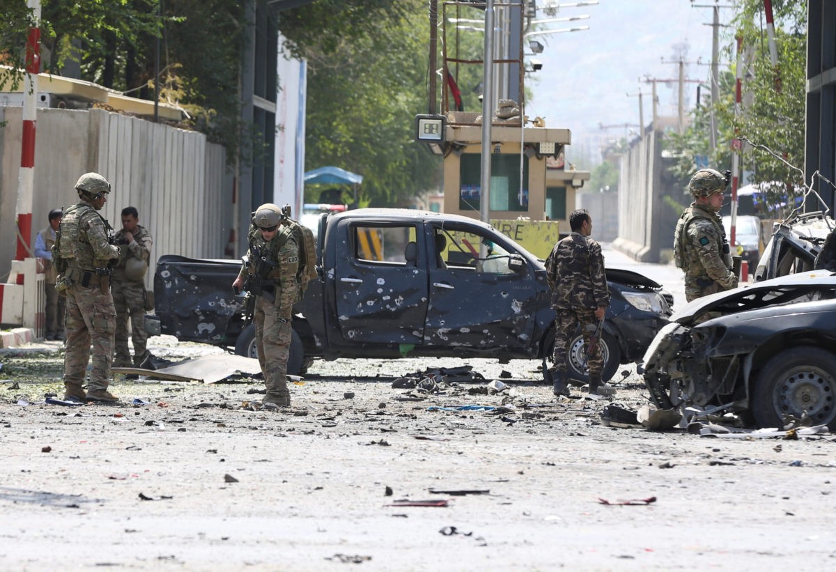 Suicide car bomb blast in Kabul kills 2, wounds 4