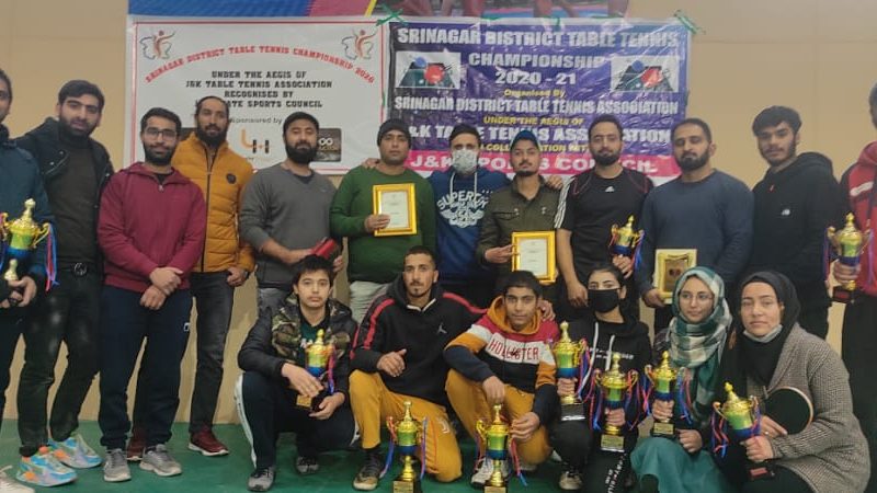 J&K: Srinagar Table Tennis championship concludes
