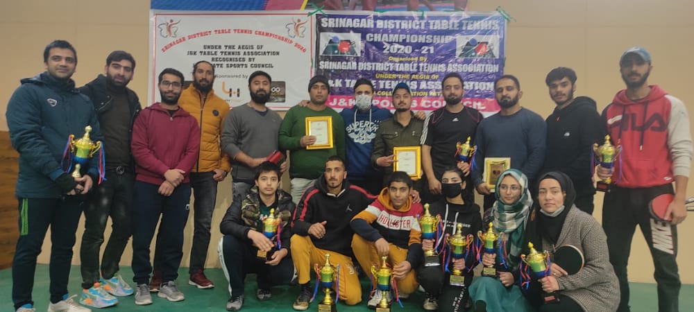 J&K: Srinagar Table Tennis championship concludes