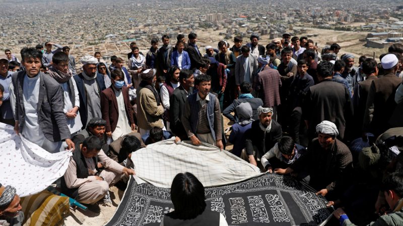 Afghans hold funeral for victims of Kabul school bomb blasts