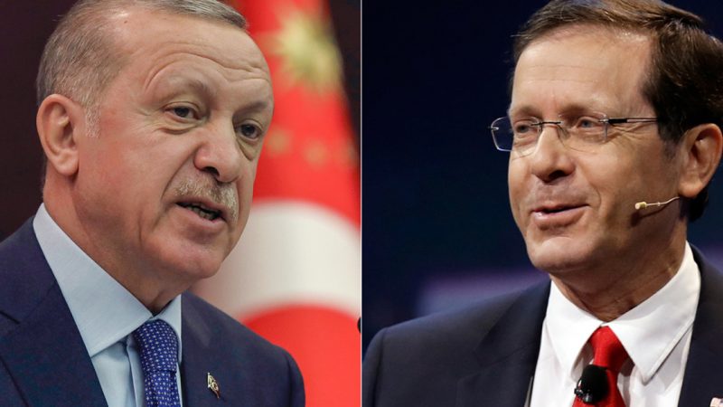 Turkish and Israeli presidents talk in rare phone call