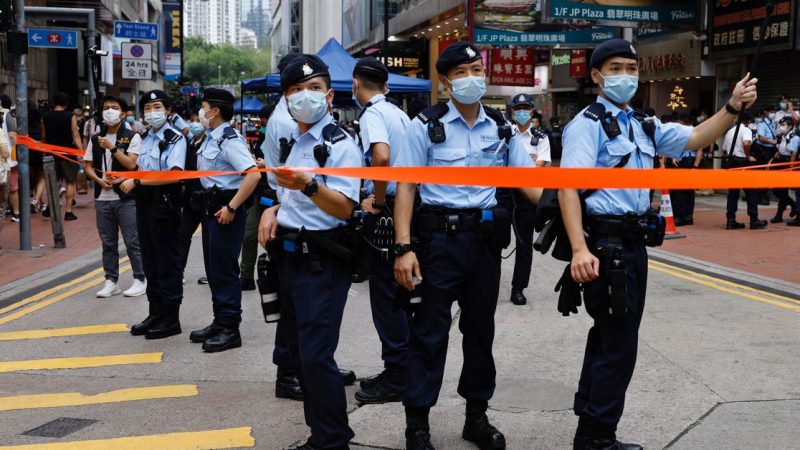 Hong Kong police arrest nine suspected of terrorist activities