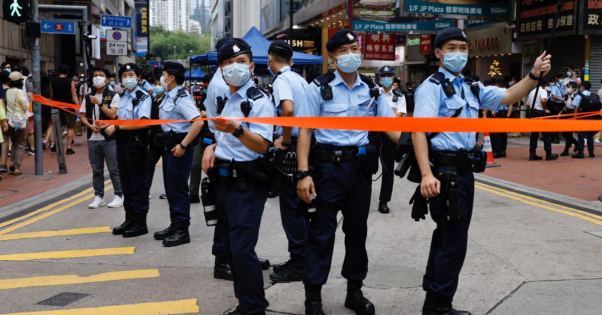 Hong Kong police arrest nine suspected of terrorist activities