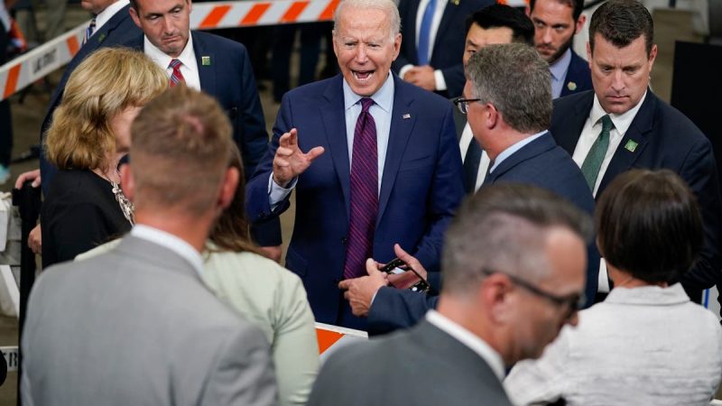 AP FACT CHECK: Biden distorts bipartisan infrastructure deal