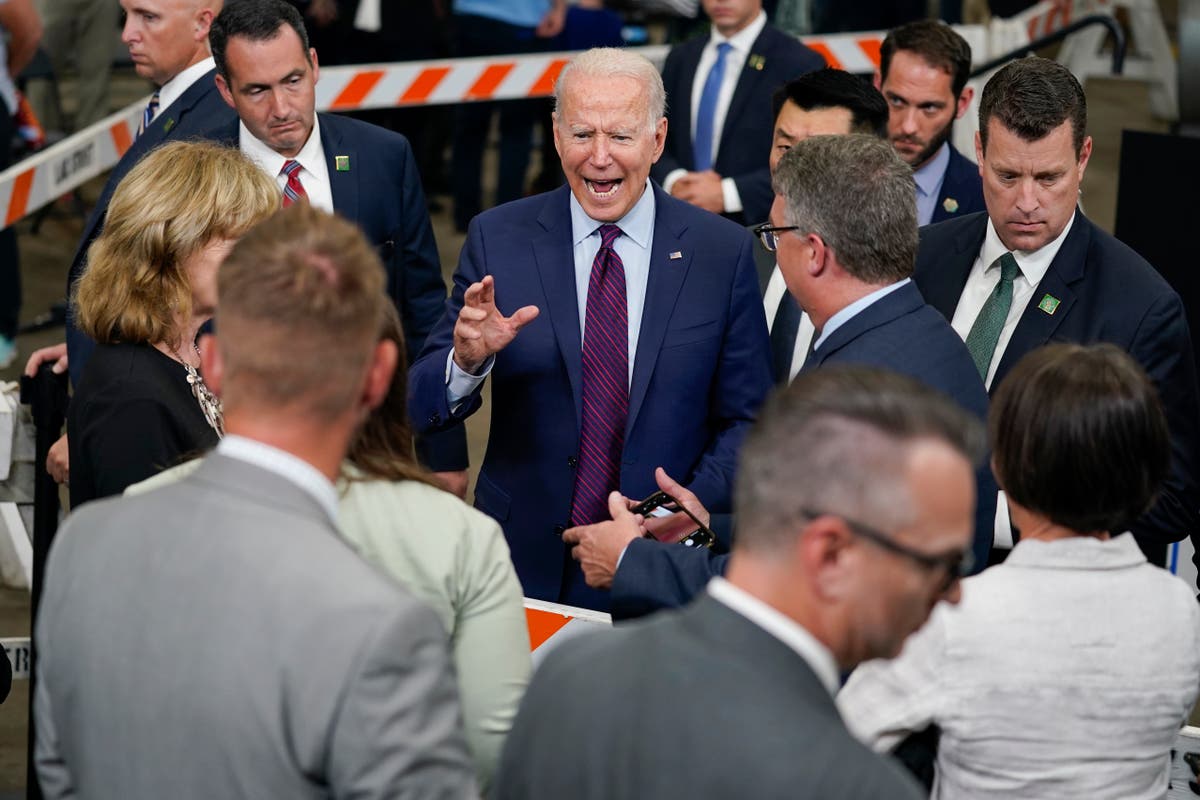AP FACT CHECK: Biden distorts bipartisan infrastructure deal
