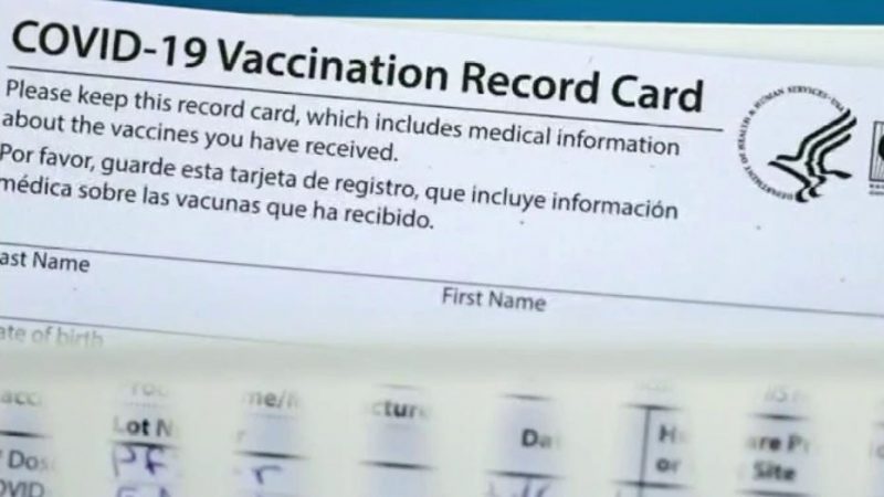 US custom seized face covid-19 vaccine cards