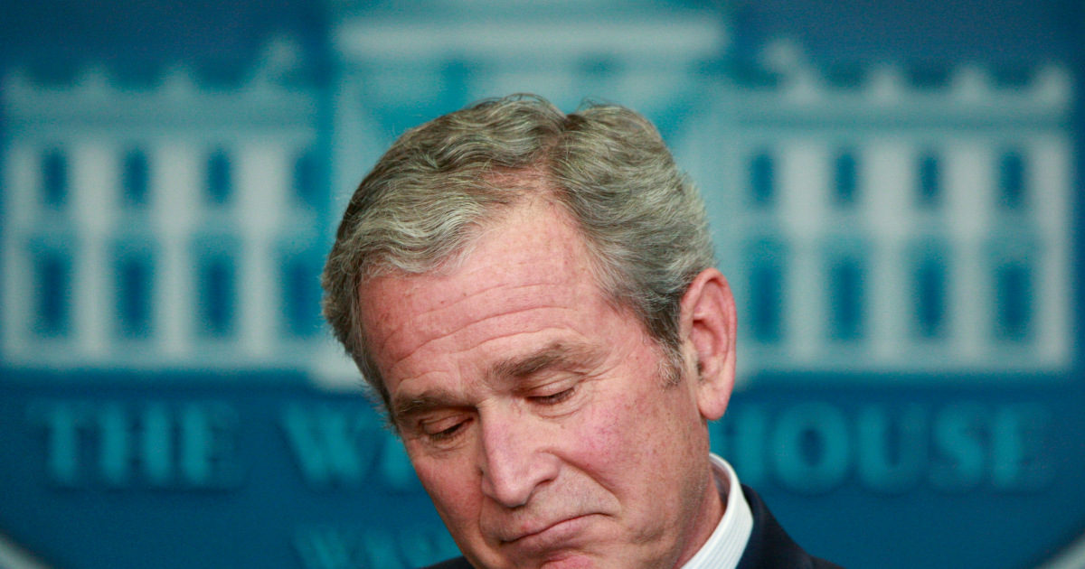 George W Bush should shut up and go away