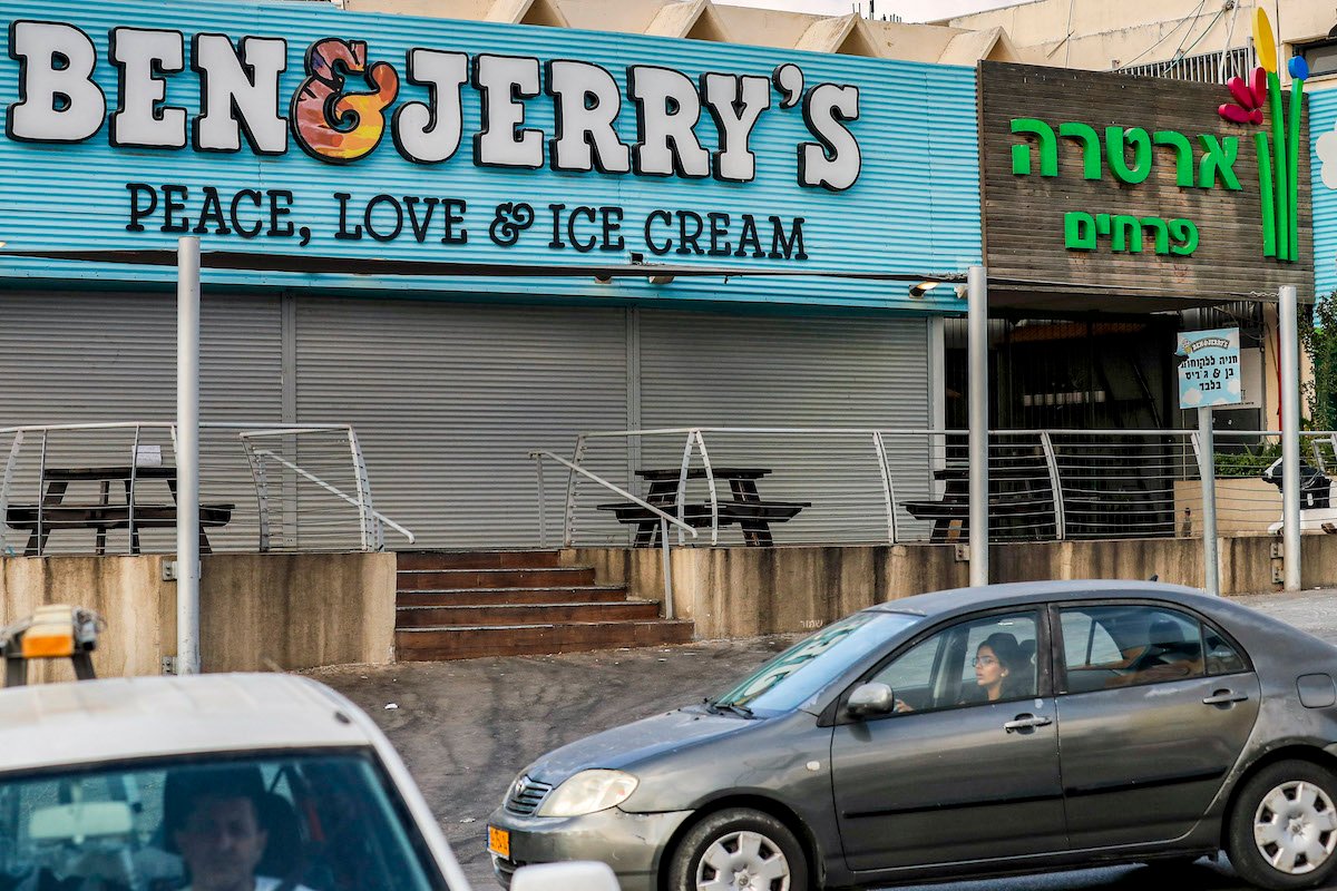 Why does Israel fear a boycott by an ice cream company?