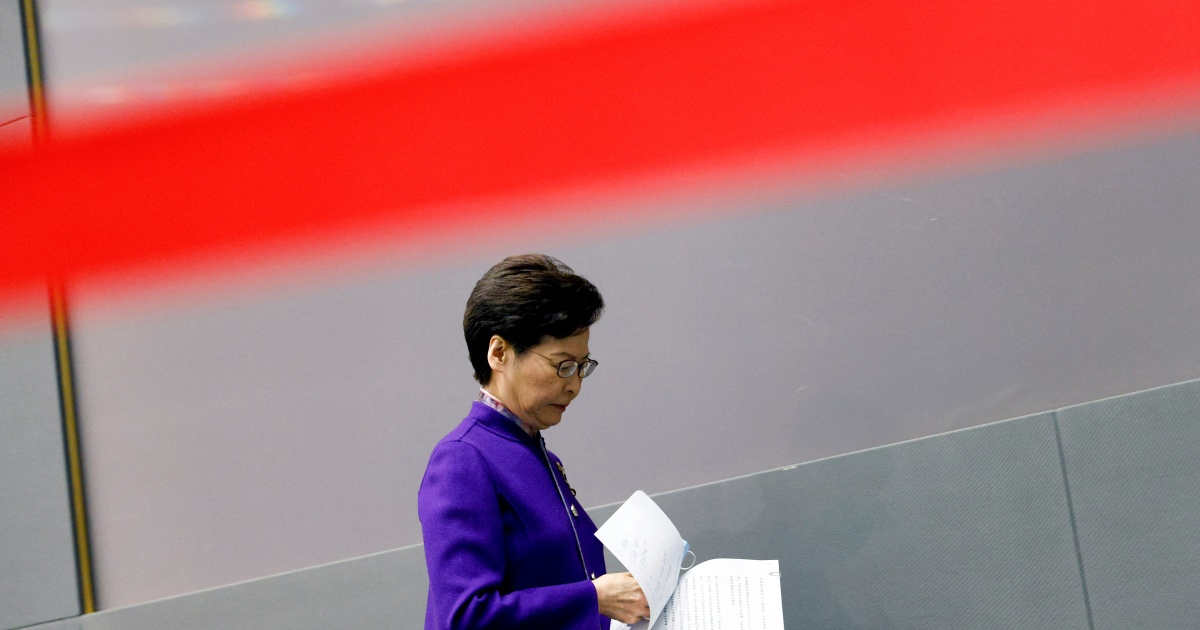 Hong Kong leader rejects claims of press freedom ‘extinction’
