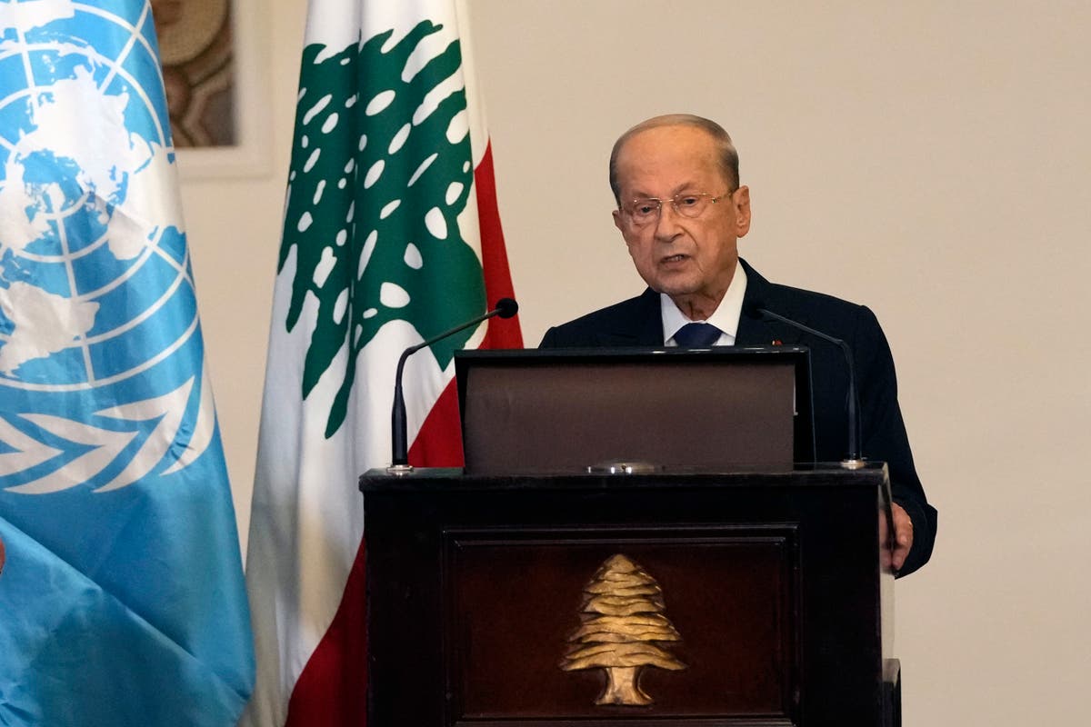Lebanon’s president calls for an end to government paralysis