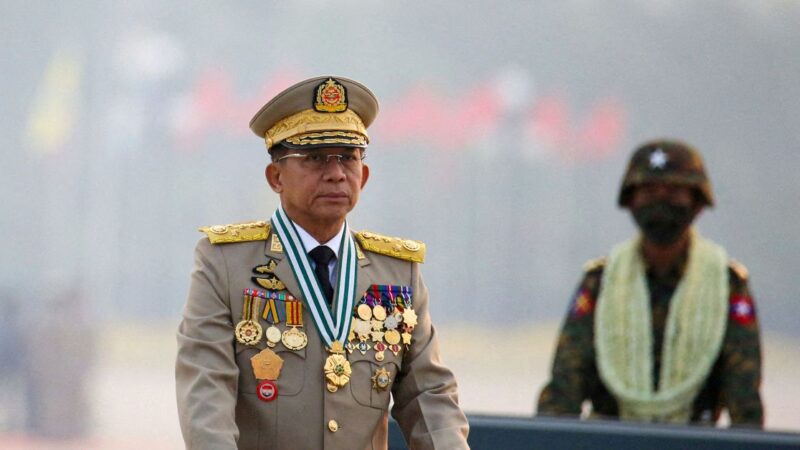 Myanmar junta chief vows no talks with opposition “terrorists”