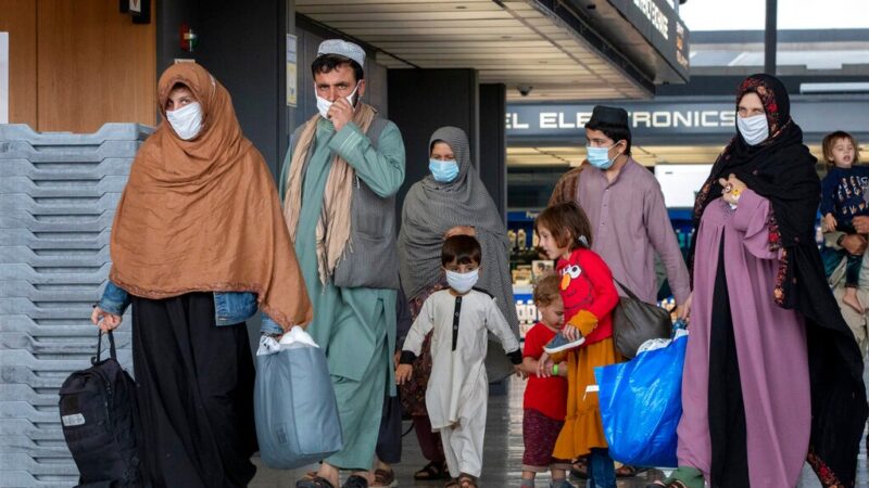 Afghan refugees interring Iran illegally