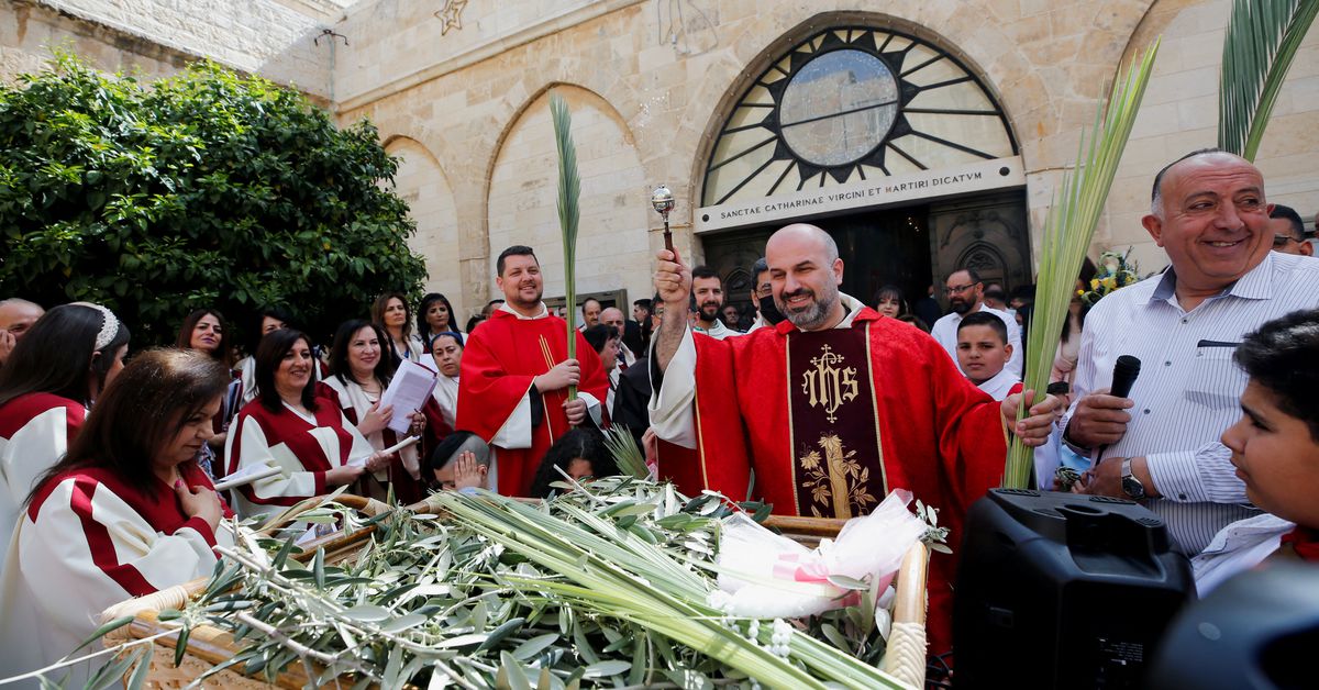 Jerusalem’s Holy Sepulchre ‘resurrected’ for Palm Sunday mass as pilgrims return