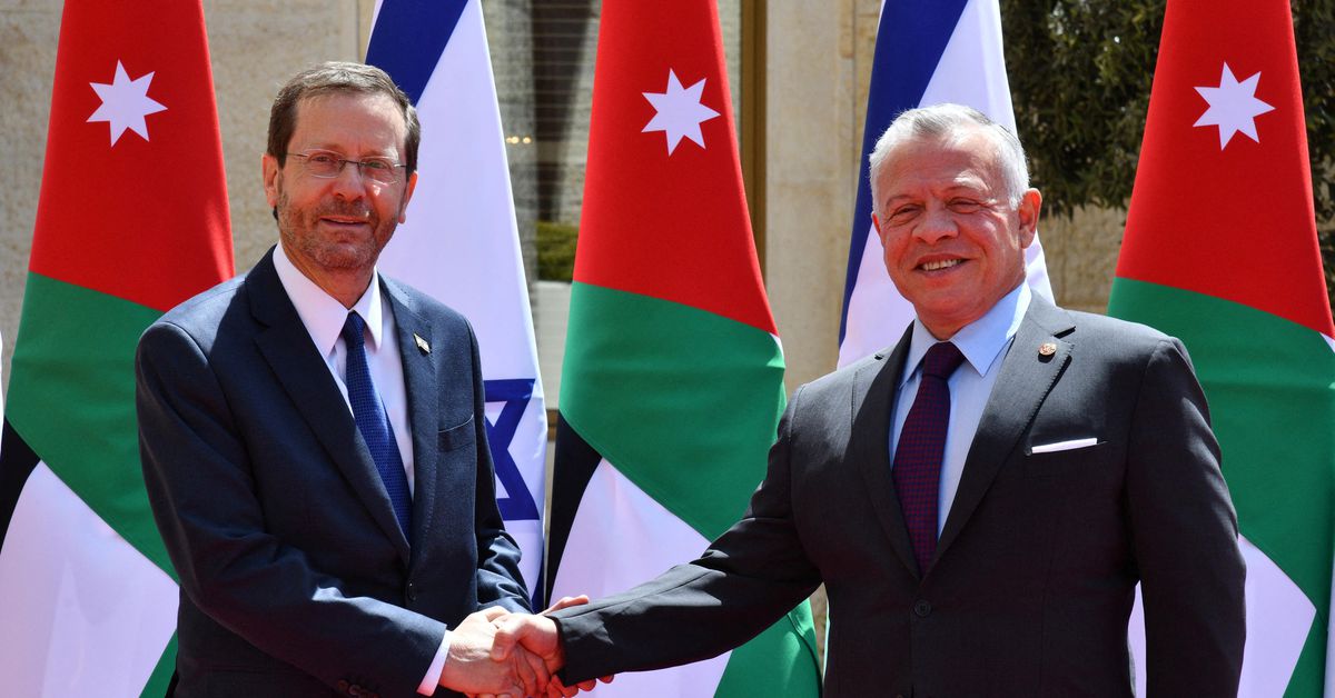 Jordan and Israel leaders urge calm after historic meeting following spike in violence