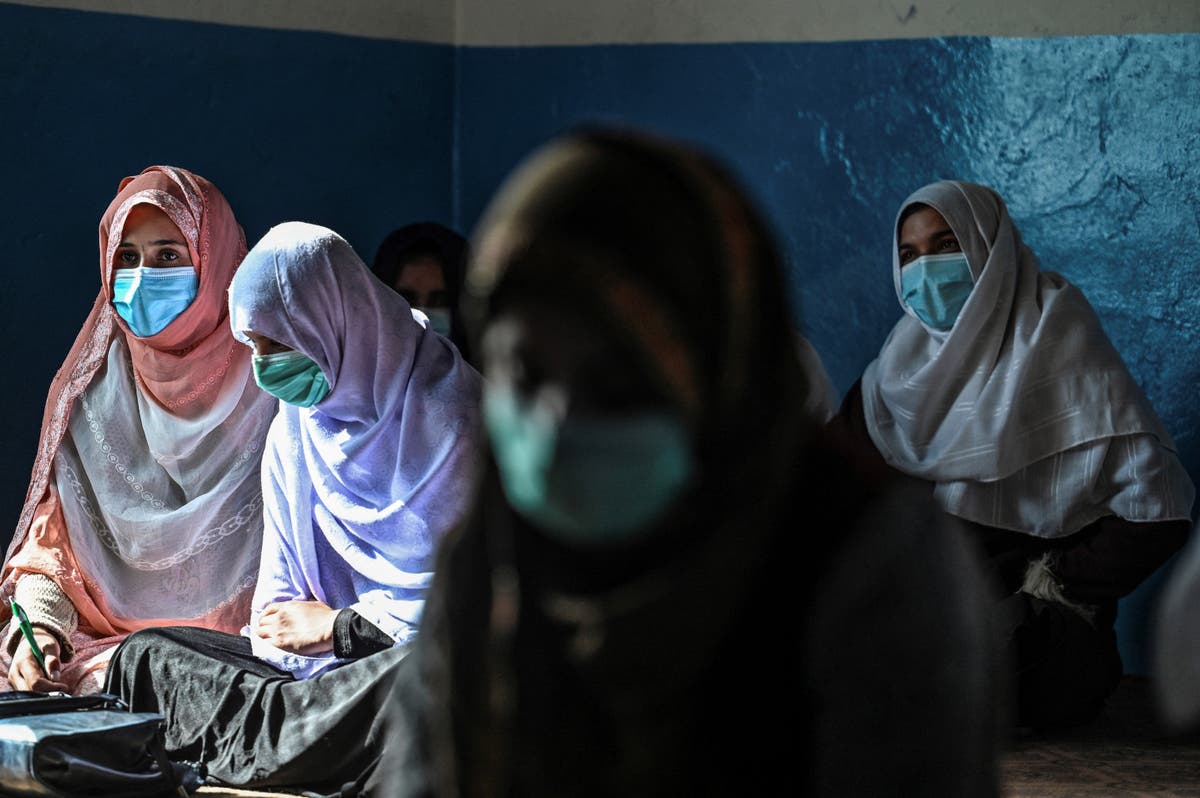 Women demand of Education and freedom in the protest staged in Kabul