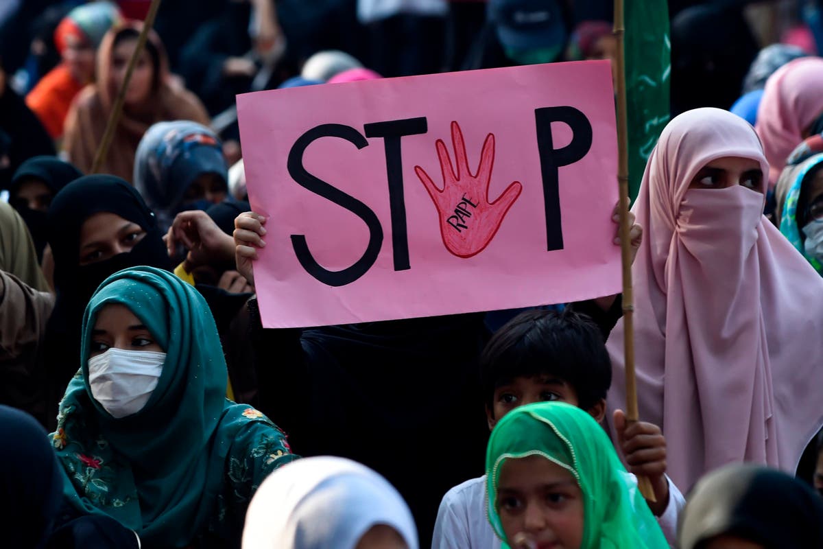 Three men accused of gang raping women on moving train in Pakistan