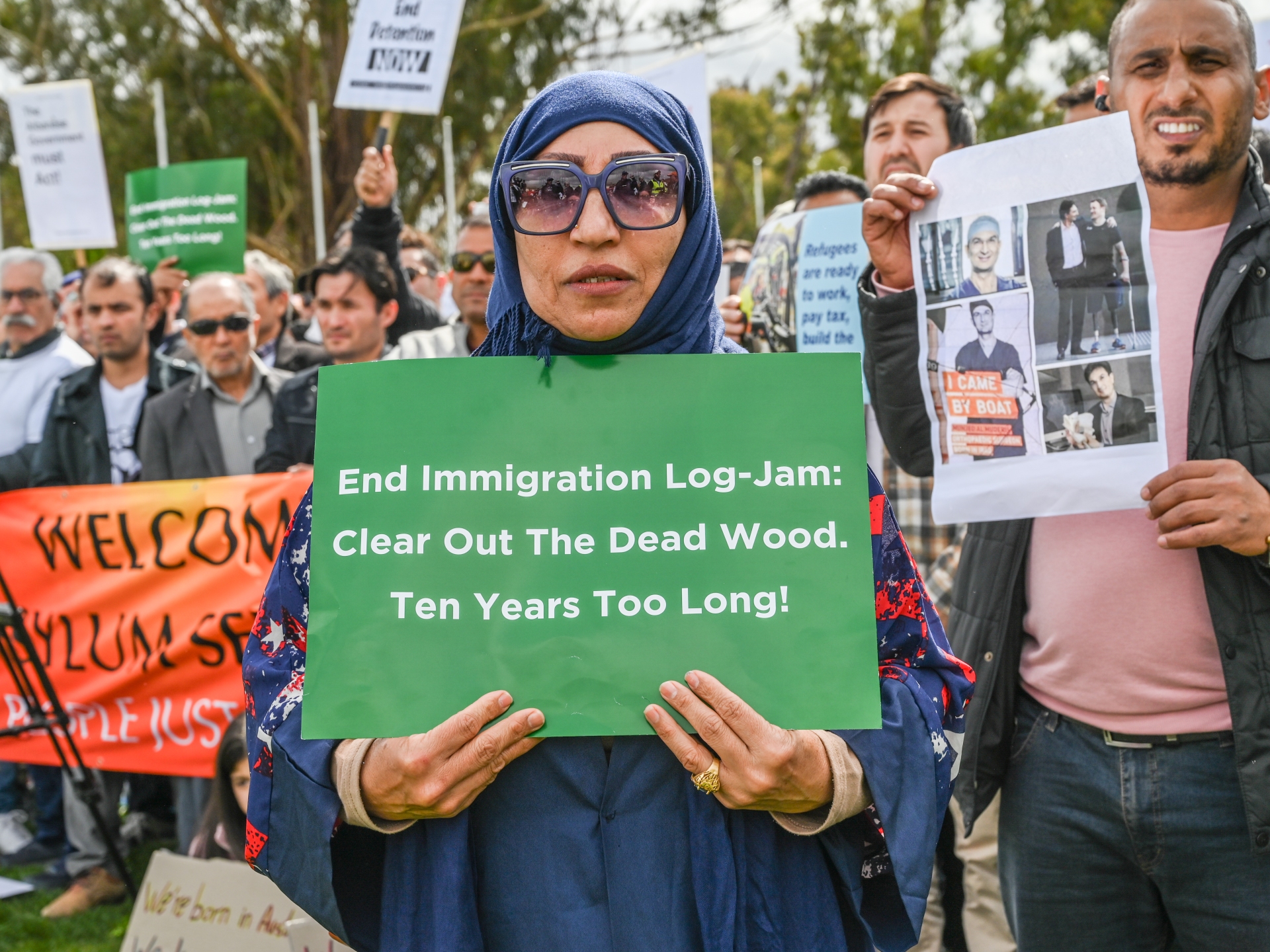 ‘Too much’: Refugees rally for permanent visas in Australia