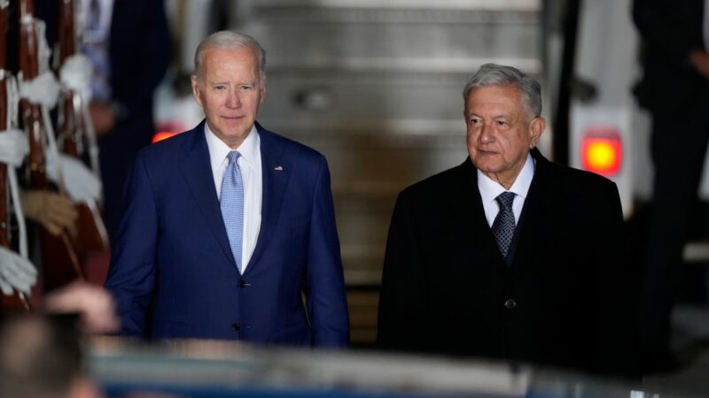 Biden flies in to López Obrador’s new airport for summit