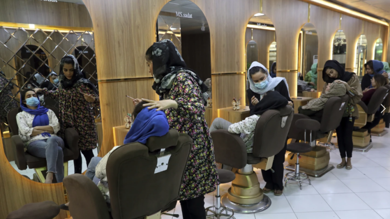 Afghanistan’s Taliban have outlawed women’s beauty parlors.