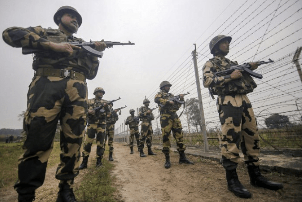 In Jammu, two BSF soldiers were hurt by Pakistan Rangers’ gunfire.