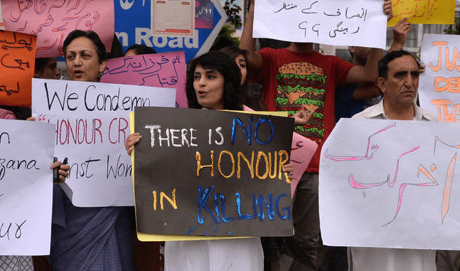 A Pakistani man was imprisoned for filming his sister’s “honor” killing.