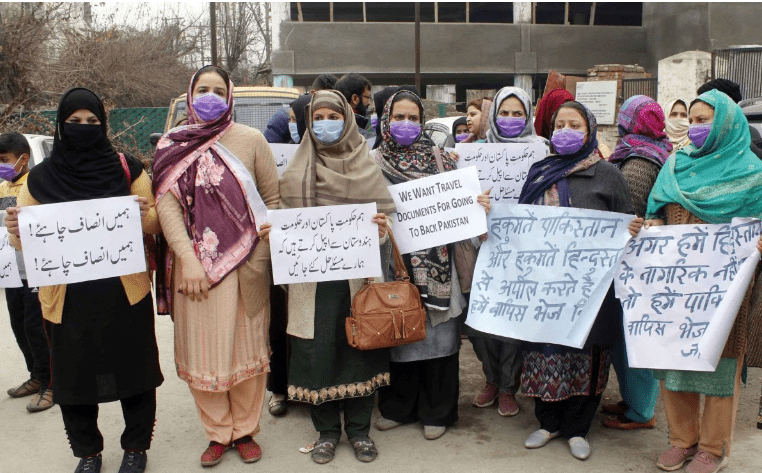 Pakistani women without a nation in Indian-run Kashmir long for a place they can’t go.