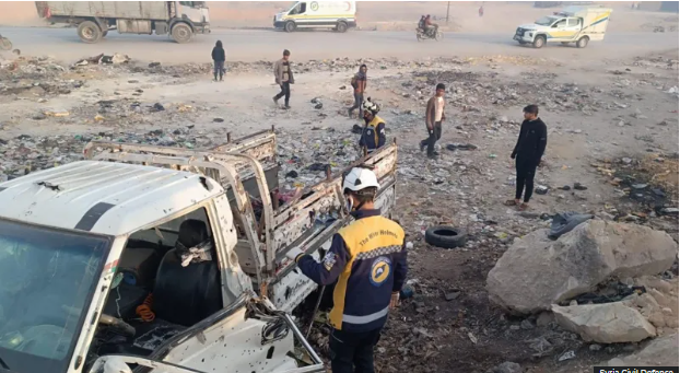 At least 20 people are killed in a car bomb explosion in northern Syria.