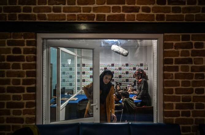 Following Taliban suspension, Afghanistan’s sole female-led radio station has resumed programming.