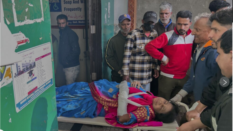 At least 26 visitors are killed by militants at a resort in Indian-controlled Kashmir.