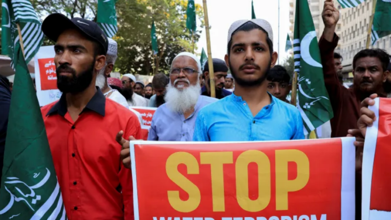 Following the incident in Kashmir, Pakistan declares retaliatory actions against India.